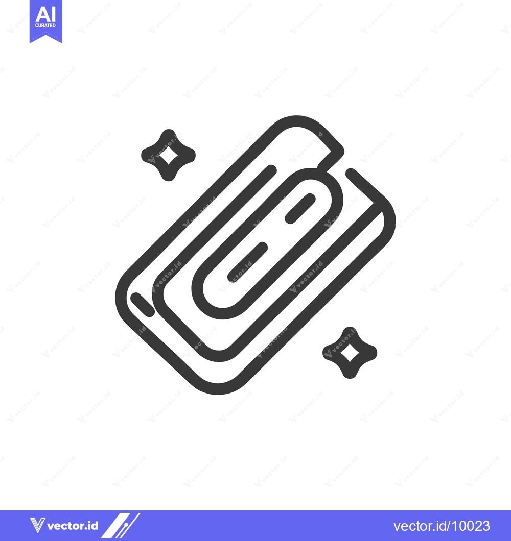 Premium Vector of Modern Line Art Illustration of a Staple Remover