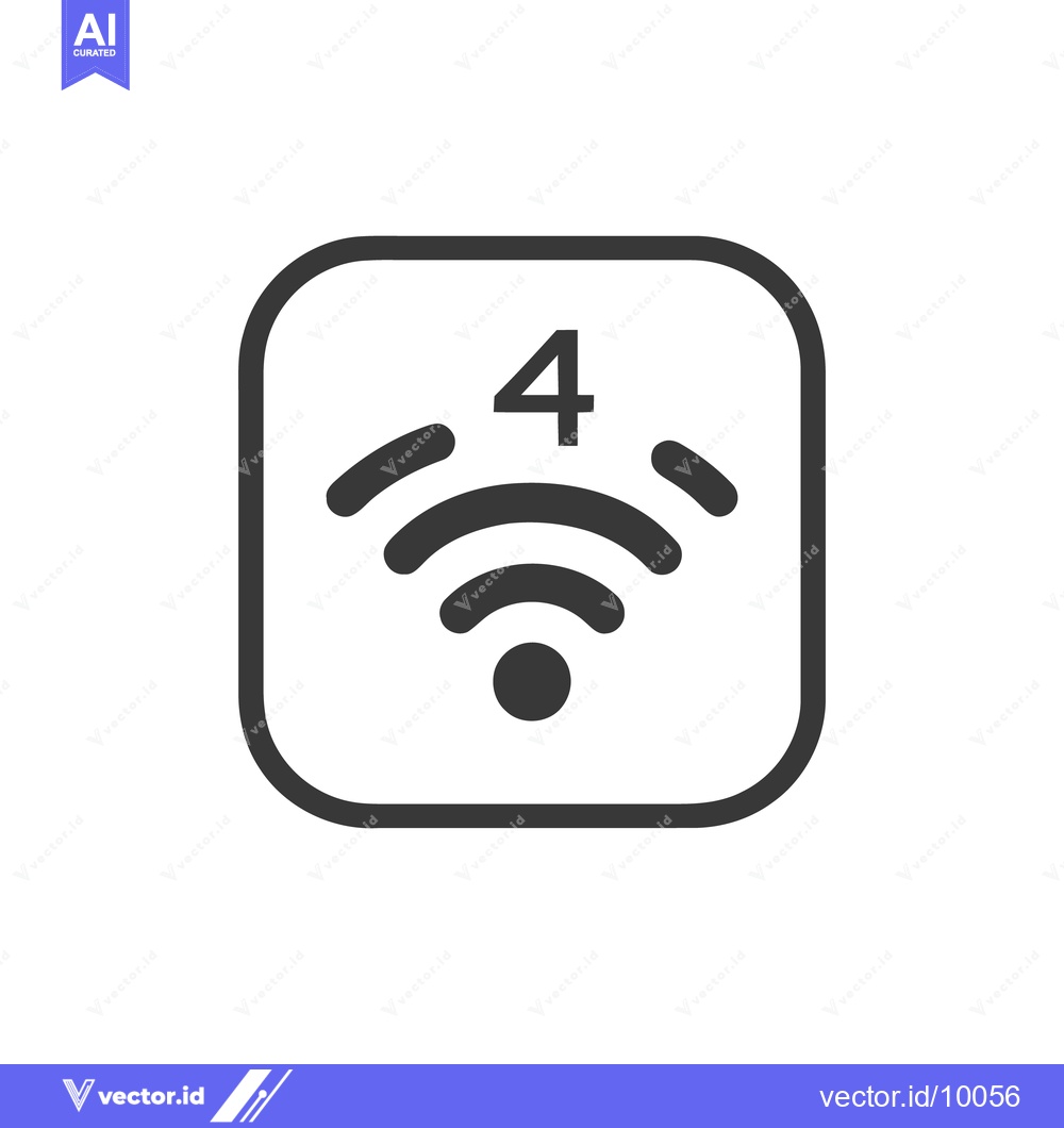 Premium Vector dari 4G Mobiledata Icon Line Art Icon  55