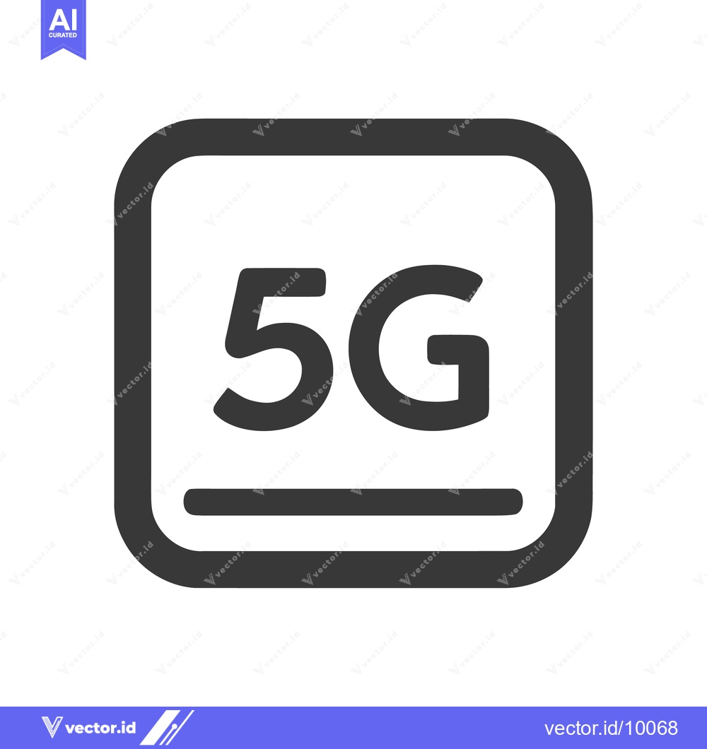 Premium Vector dari Modern 5G Technology Icon, Simple and Bold