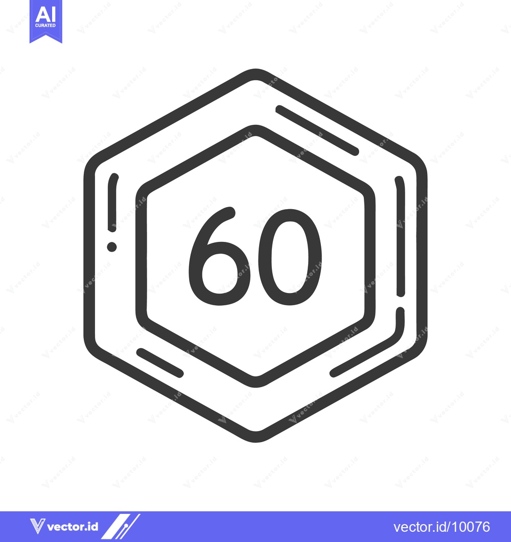 Premium Vector dari 60Fps Select Icon Line Art Icon  76