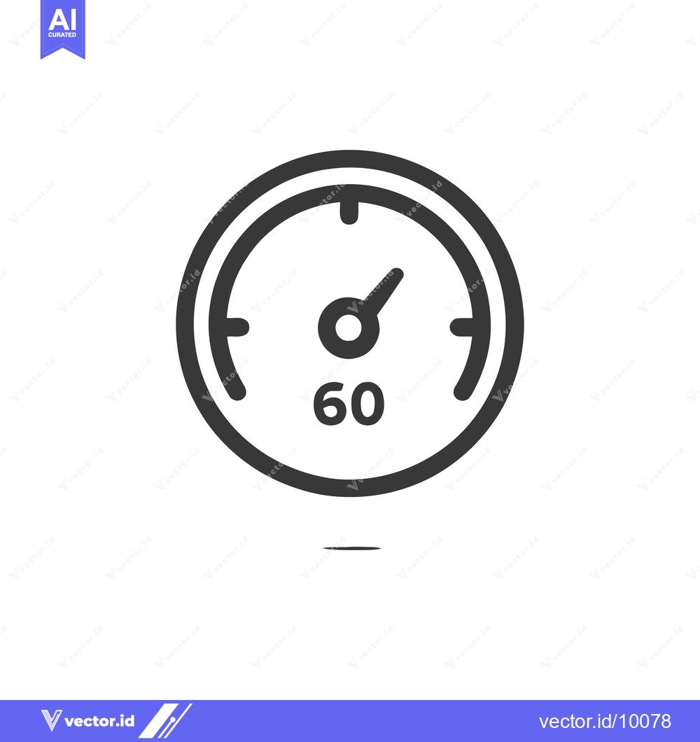 Premium Vector dari Simple Sixty Seconds Timer Icon on White Background