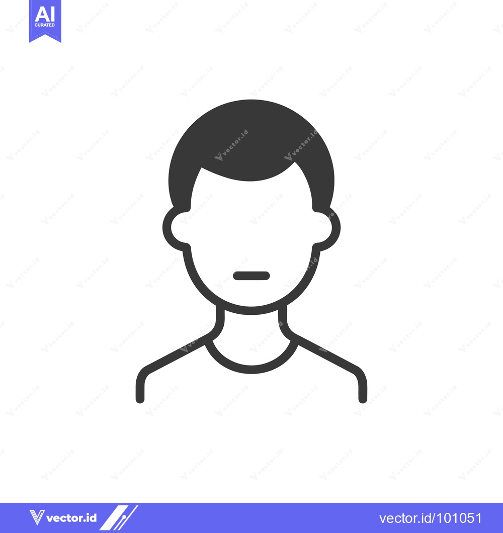 Premium Vector dari Simple Black and White Line Art Illustration of a Person