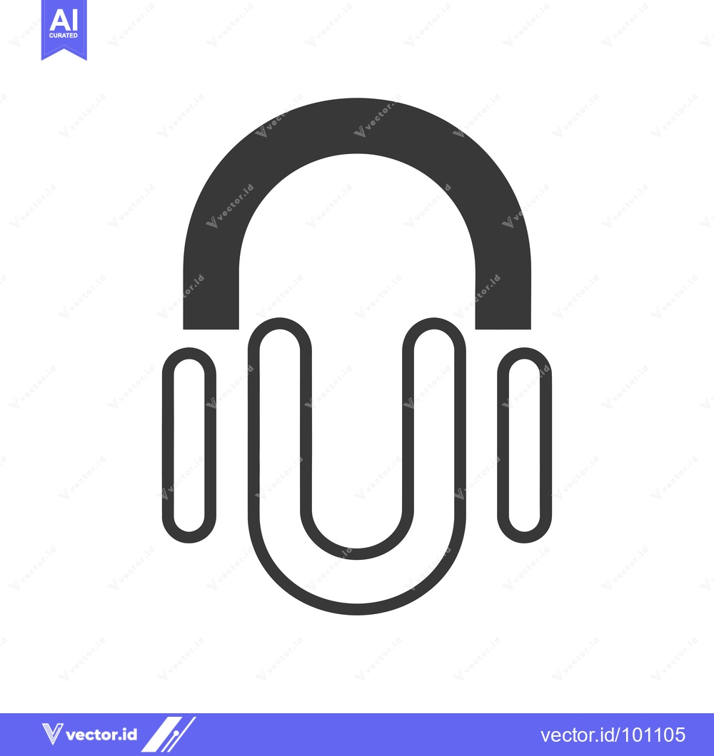Premium Vector of Simple icon illustration of a pair of headphones