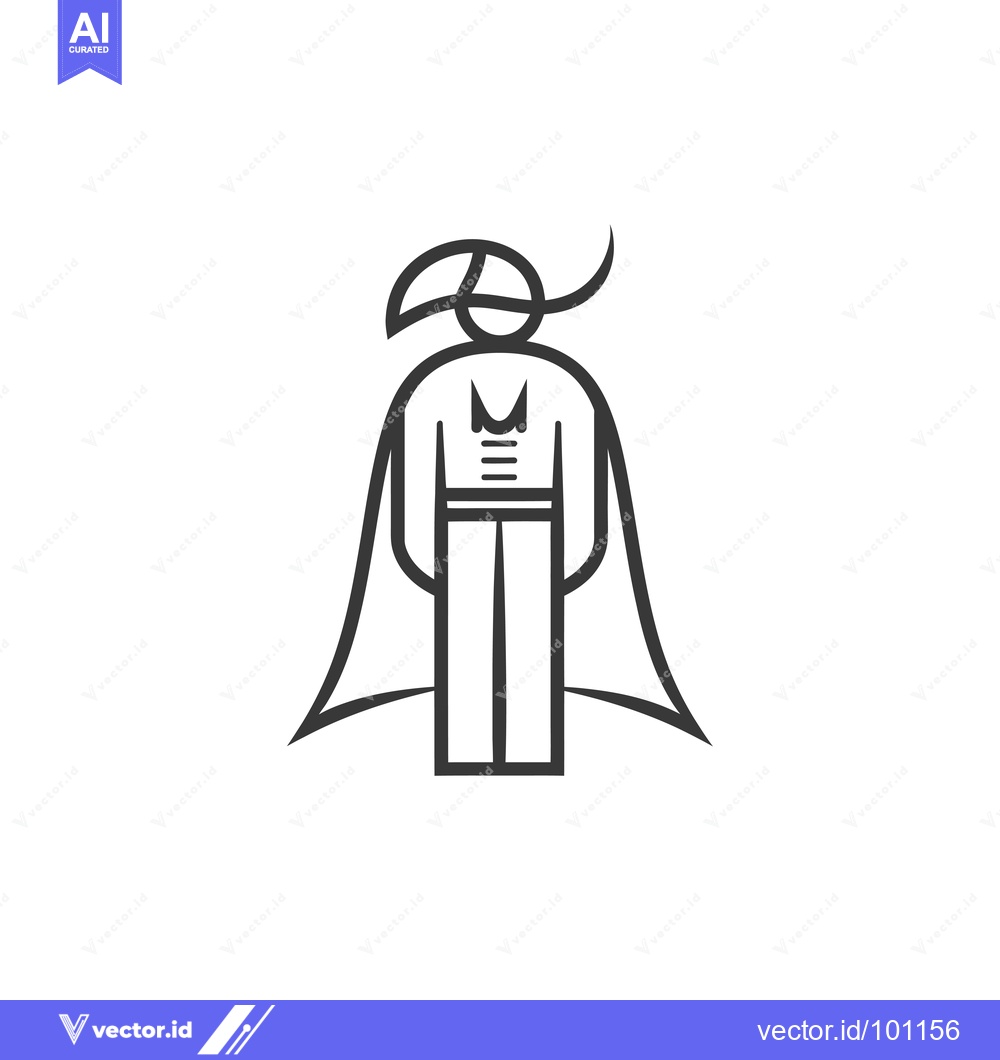 Premium Vector dari Simple Line Art Illustration of a Superhero with a Cape