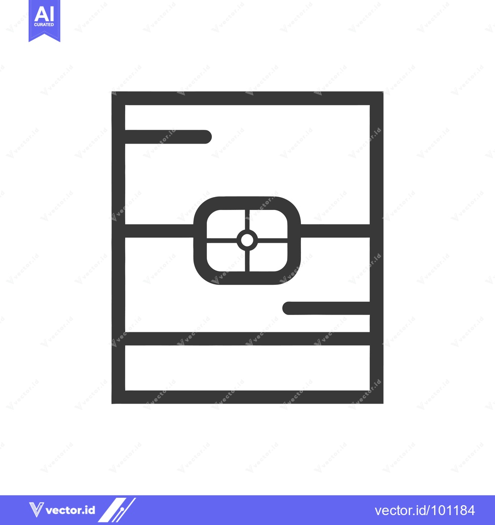 Premium Vector of Simple Line Drawing of a Chest with a Target Symbol