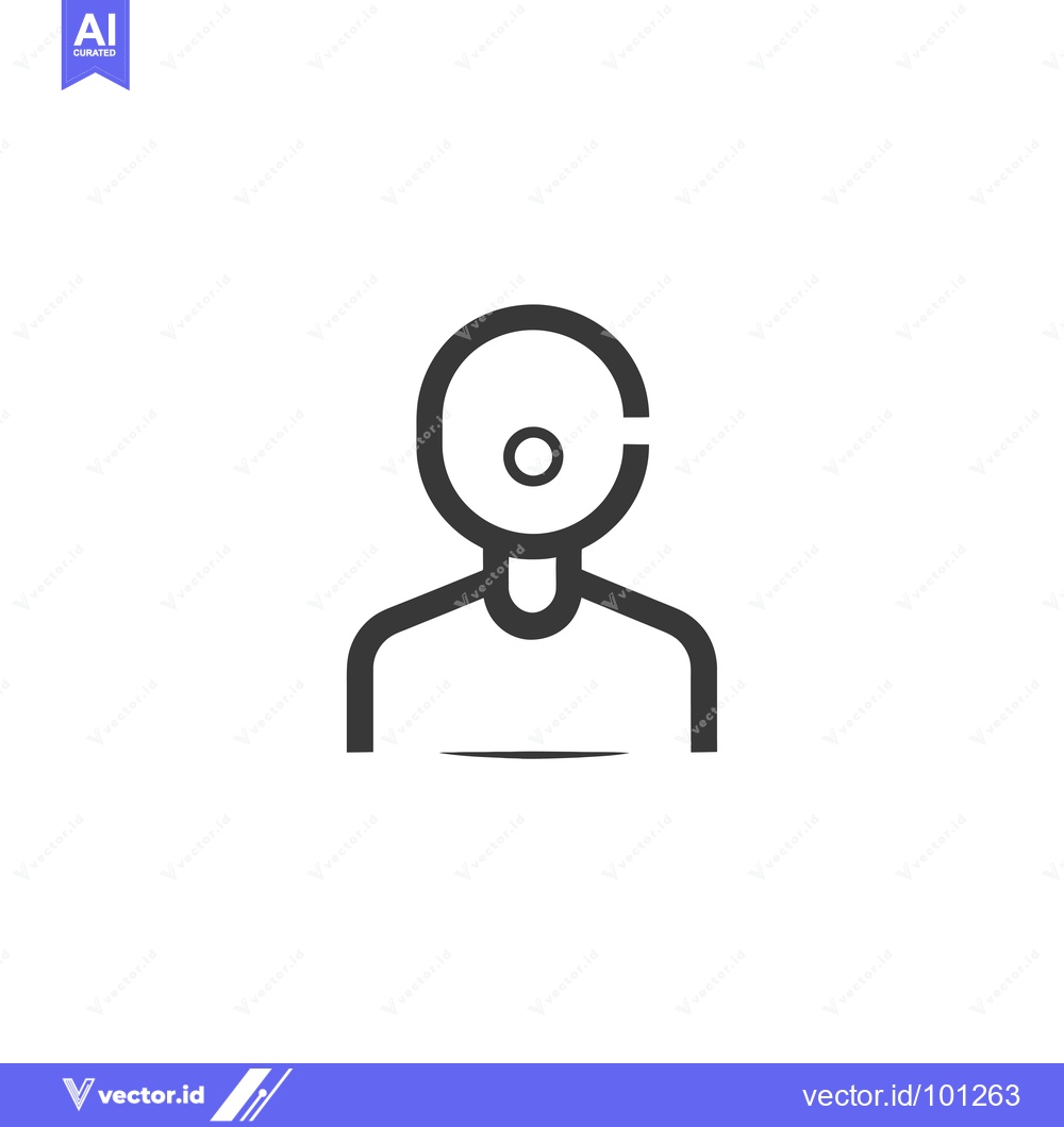 Premium Vector dari Simple Line Drawing of a Person with a Circle for a Head