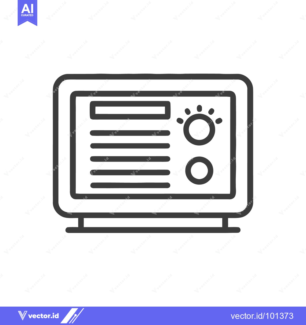 Premium Vector dari Minimalist Monitor Icon with Text and Brightness Control