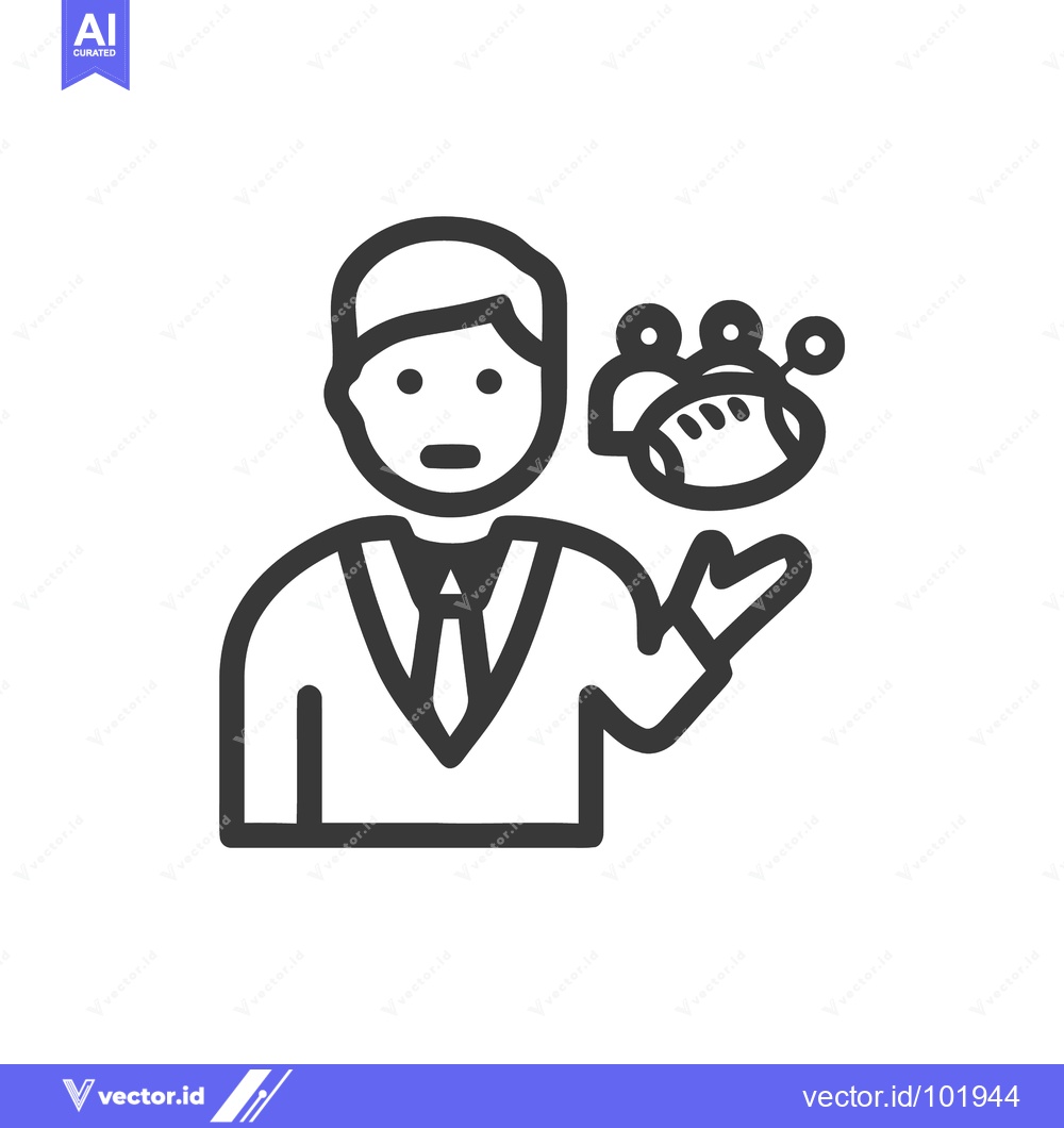 Premium Vector dari Professional Man Presenting Social Network Group or Team Collaboration