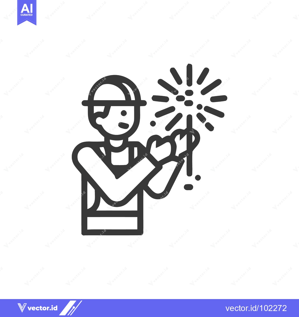 Premium Vector of Joyful Character with a Lit Sparkler, a Minimalist Celebration Line Ic