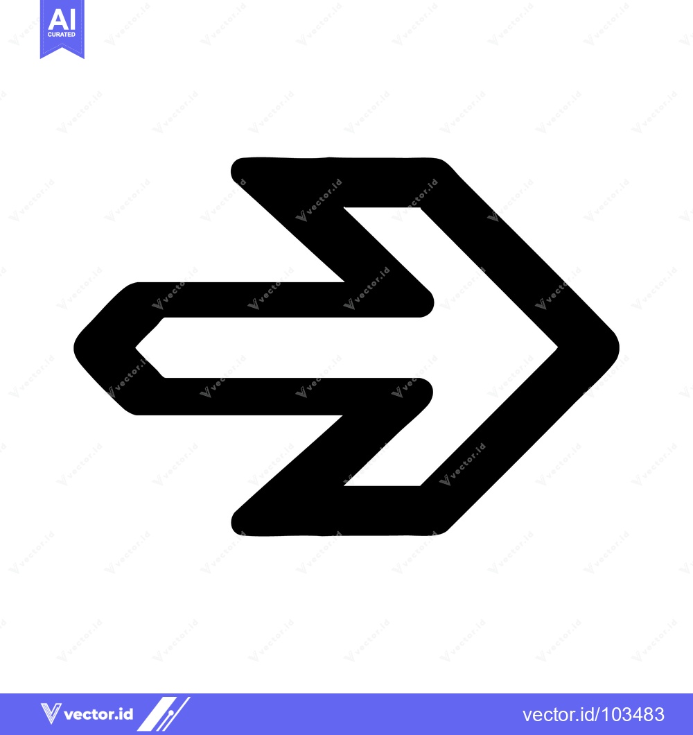 Premium Vector of Simple, Bold Right-Facing Arrow Graphic Design