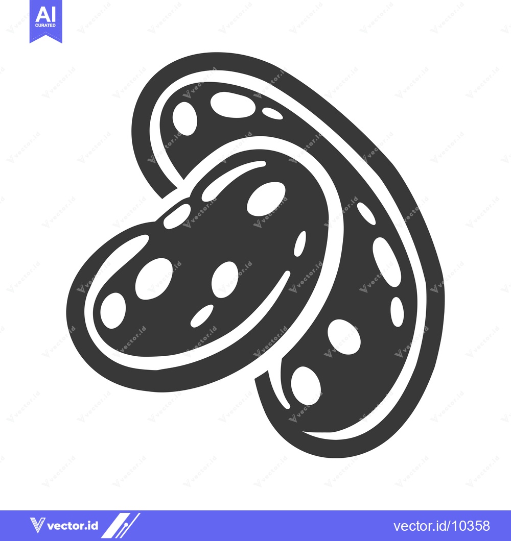 Premium Vector dari A black and white illustration of a sliced pickle