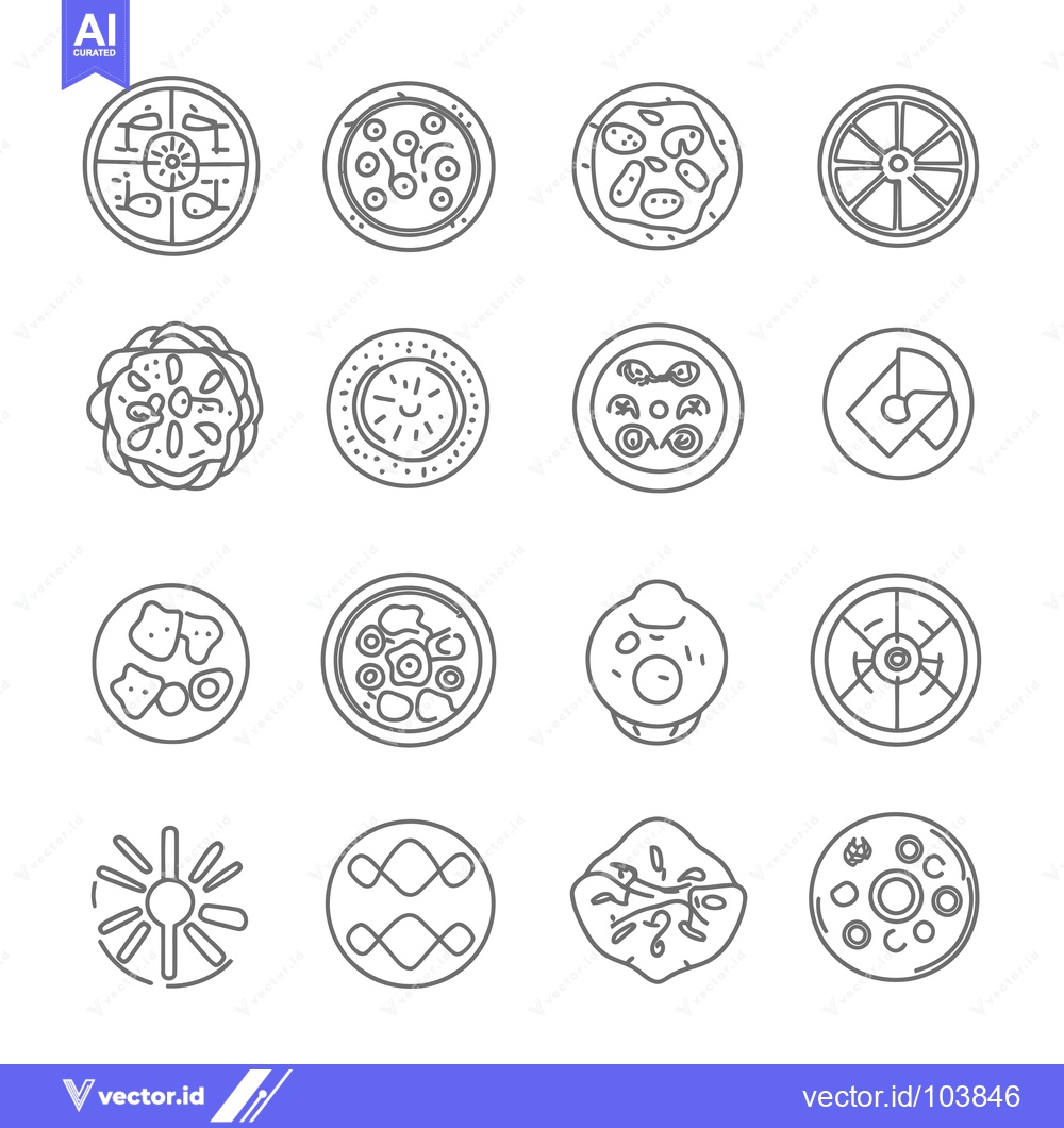 Premium Vector of Sixteen Circular Designs with Various Patterns