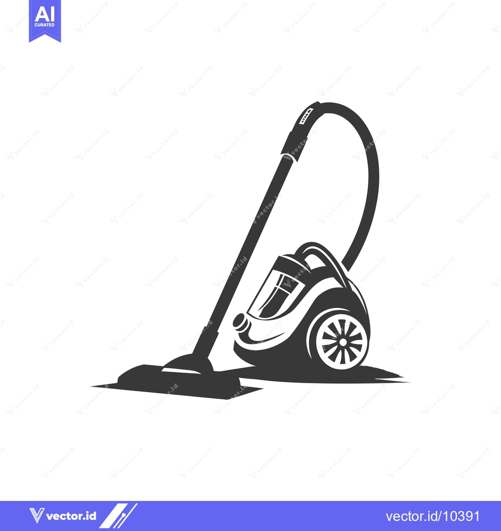 Premium Vector dari A Black and White Illustration of a Vacuum Cleaner