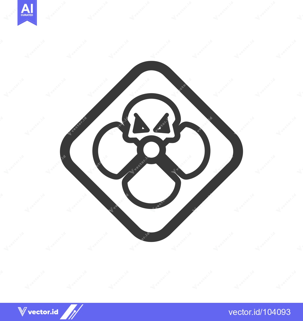 Premium Vector of Skull and Flower Symbol Inside a Diamond