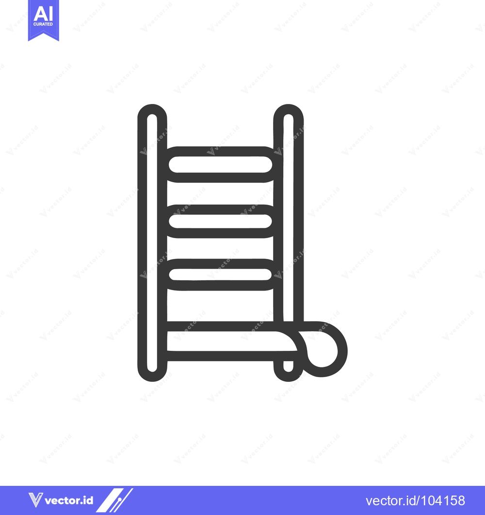 Premium Vector dari Minimalist Ladder Icon: Simple, Modern, and Symbolic Design Element