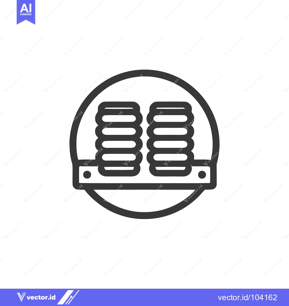 Premium Vector of Minimalist Coin Stacks Icon in Circle Frame, Financial Symbolism