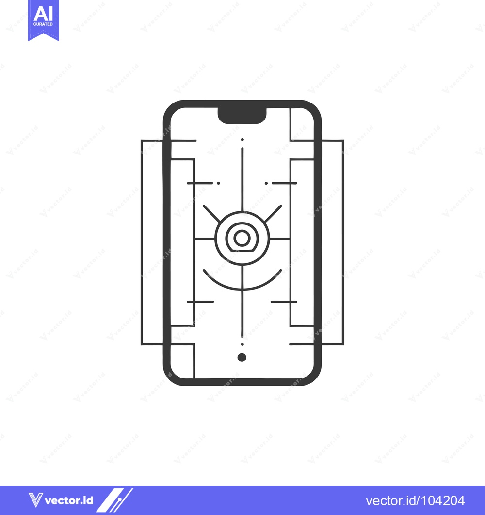 Premium Vector dari Smartphone Camera with Target Focus Overlay