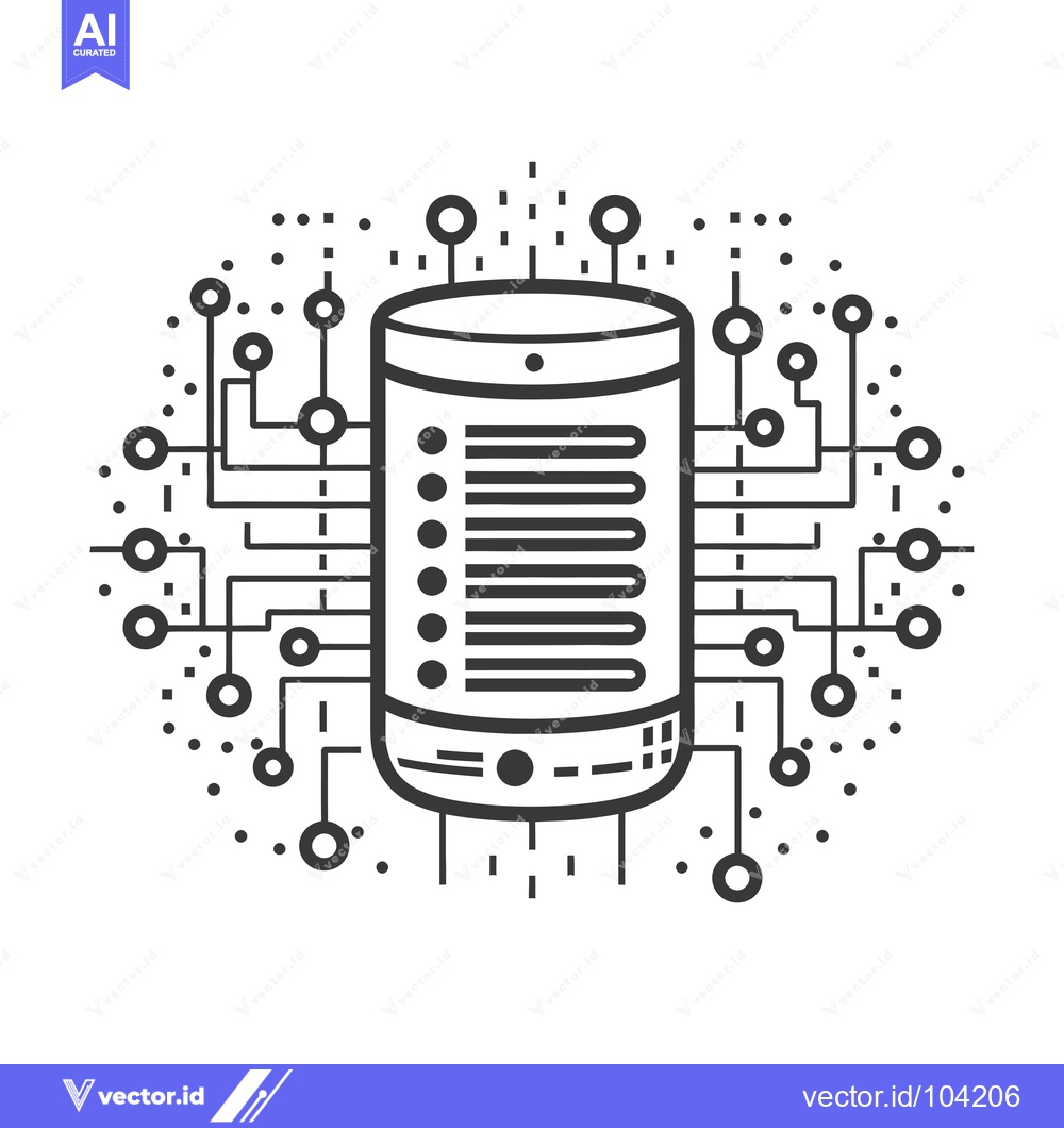 Premium Vector dari Smartphone Connected to Multiple Devices Through a Network