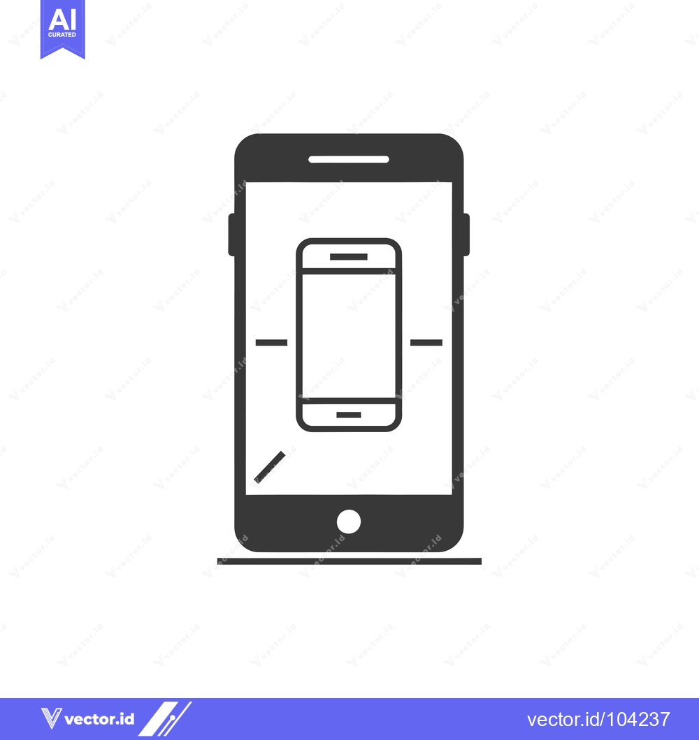 Premium Vector dari Smartphone with a Smaller Smartphone on Its Display