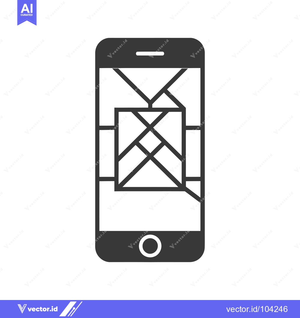 Premium Vector of Smartphone with GPS Navigation App Displaying Map