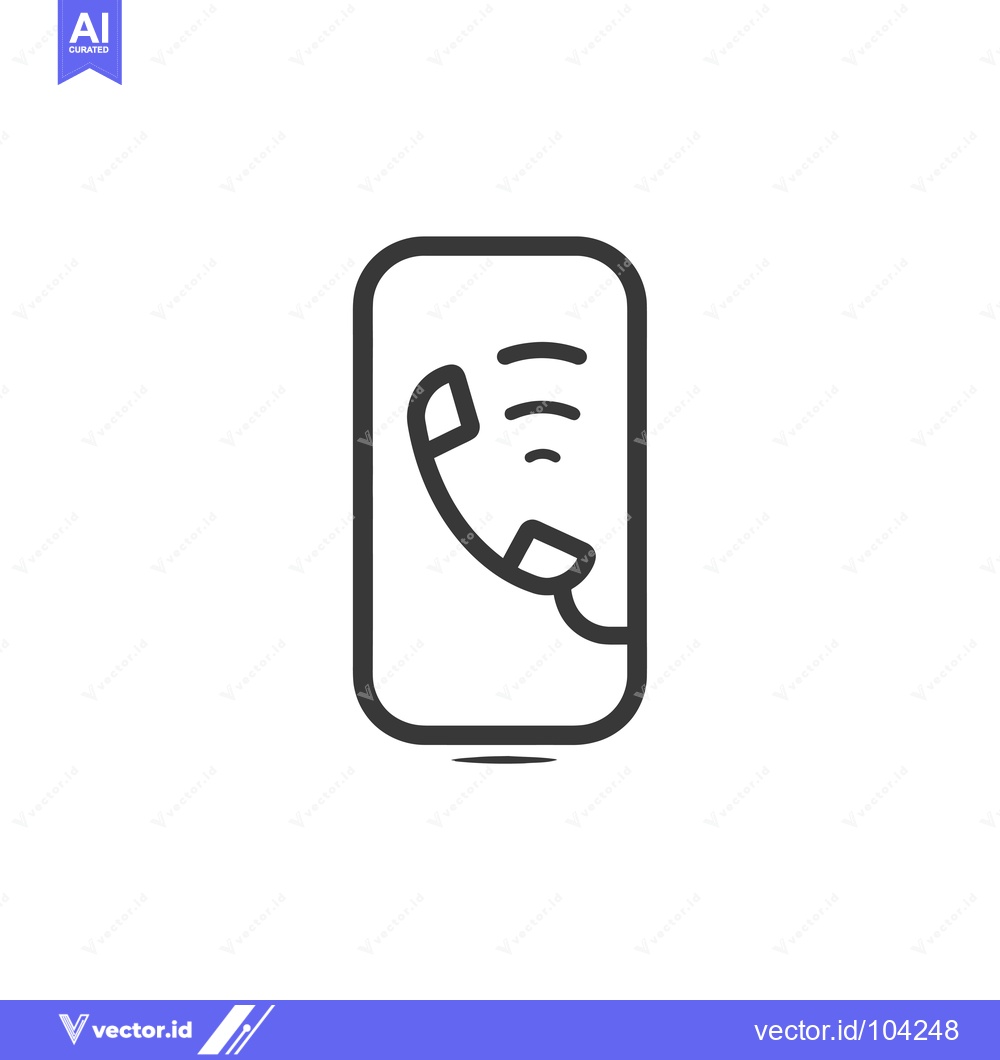 Premium Vector dari Smartphone with Incoming Call and Wifi Signal Icon