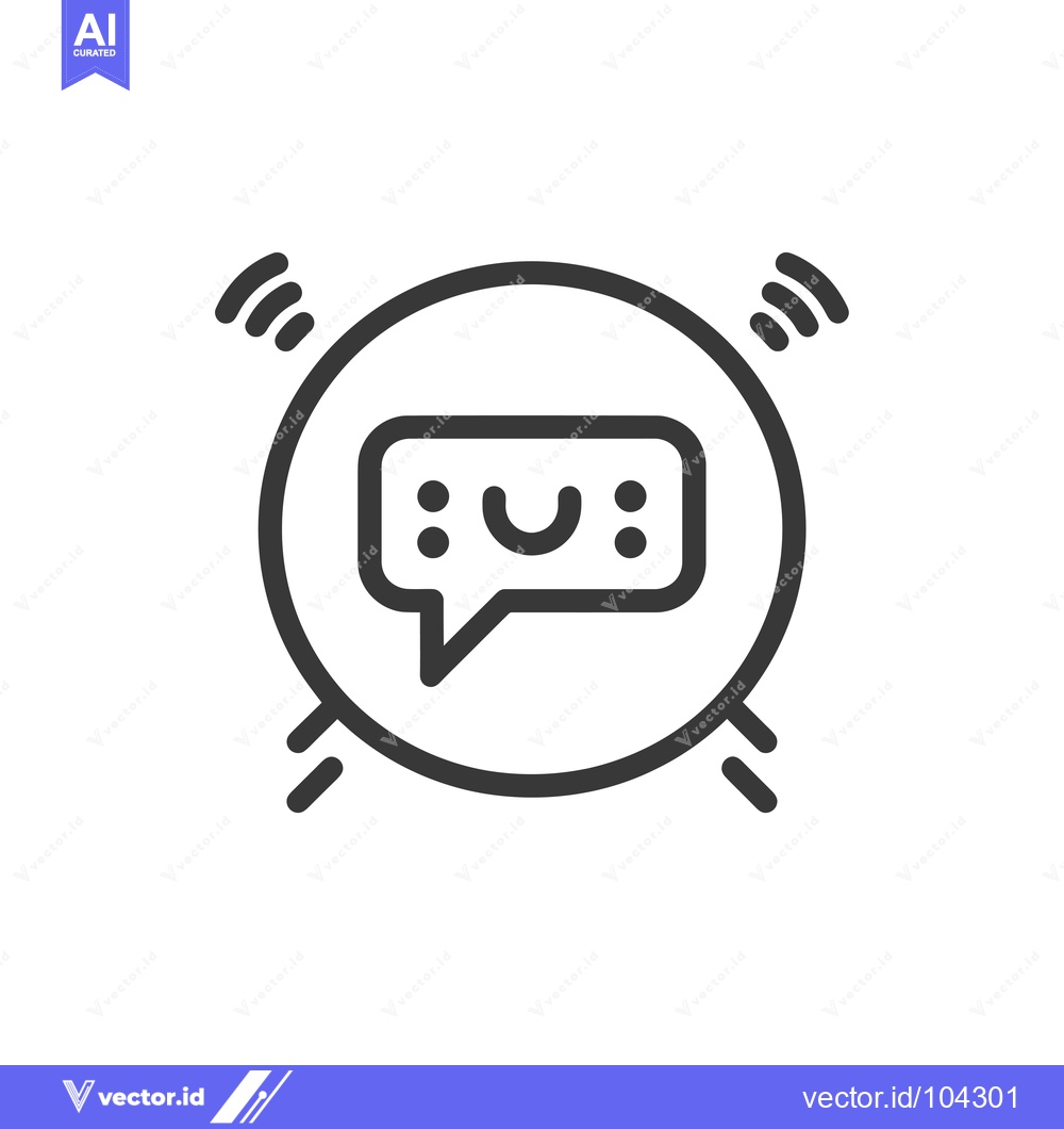 Premium Vector dari Smiling Chat Bubble with Signal Bars