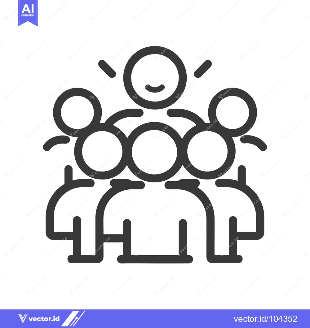 Premium Vector of Smiling Person Leading a Group of People