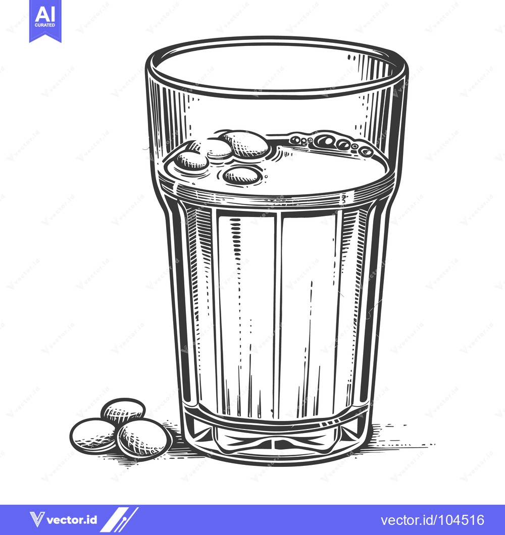 Premium Vector dari A tall clear glass holding a milky liquid with small round objects