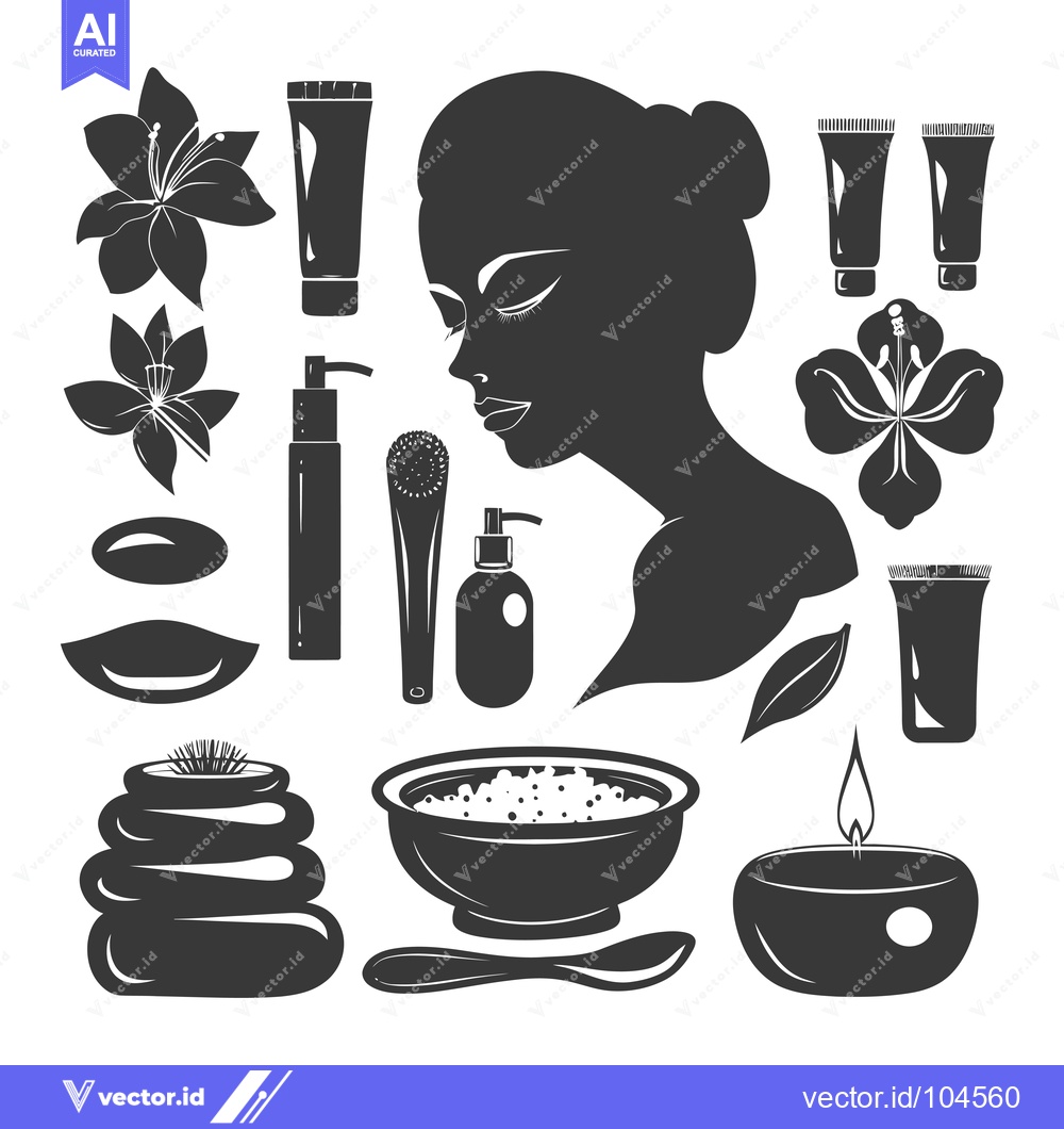 Premium Vector dari Spa Products and Accessories for Relaxation and Beauty