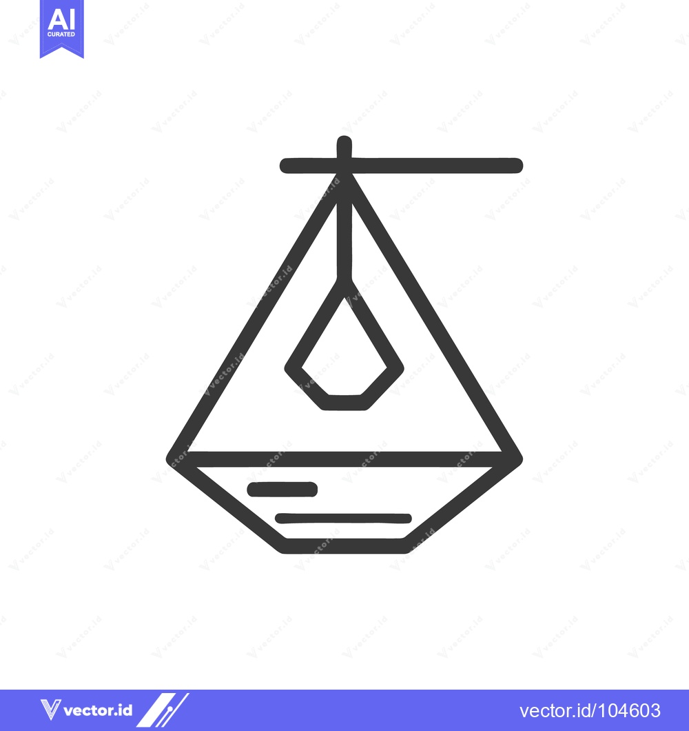 Premium Vector of Minimalist Terrarium Line Art: Geometric Design on White Background