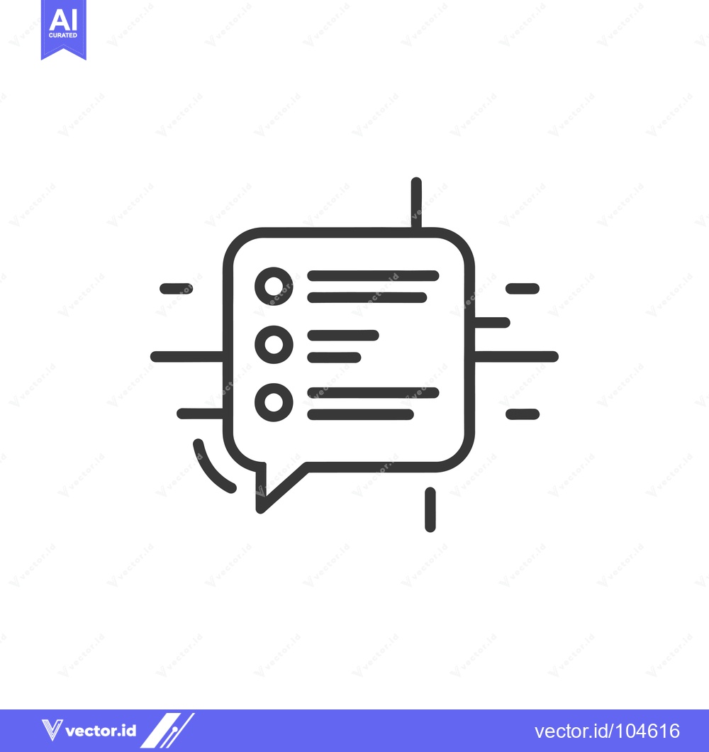 Premium Vector dari Speech Bubble with Multiple Choice Options and Lines
