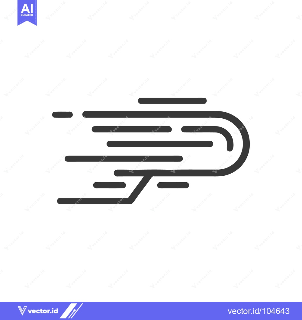 Premium Vector dari Dynamic Motion Lines: Abstract Speed and Direction Icon Design