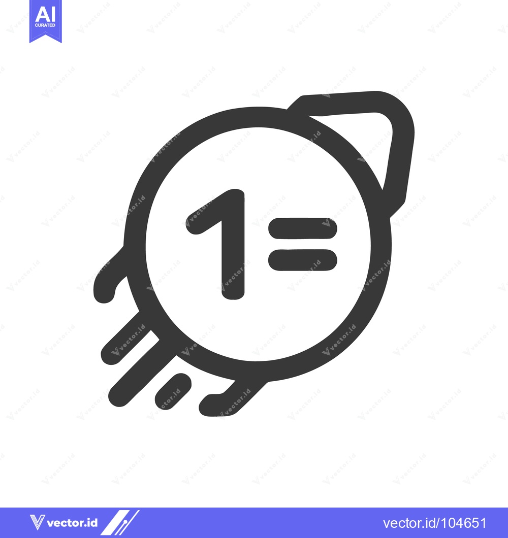 Premium Vector dari Dynamic First Place Icon with Speed Lines and Bold Design