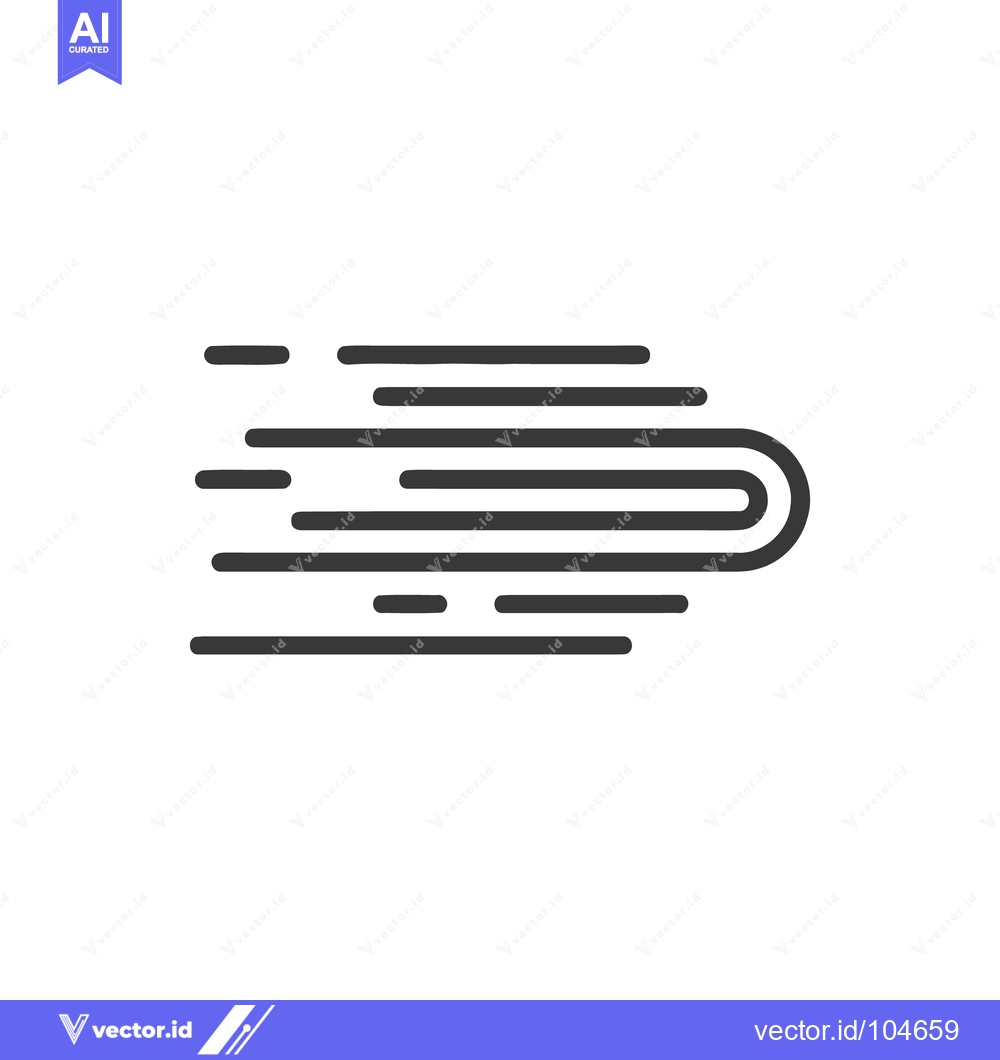 Premium Vector dari Dynamic Motion Lines: Abstract Speed Icon in Minimalist Design, Vector