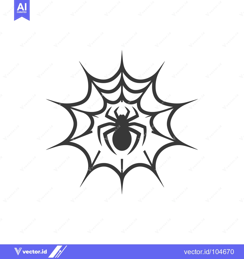 Premium Vector dari Spider in a Circular Web