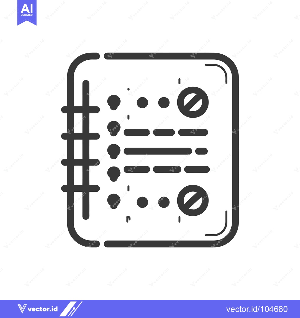 Premium Vector dari Spiral-Bound Notebook with Lines and Dots