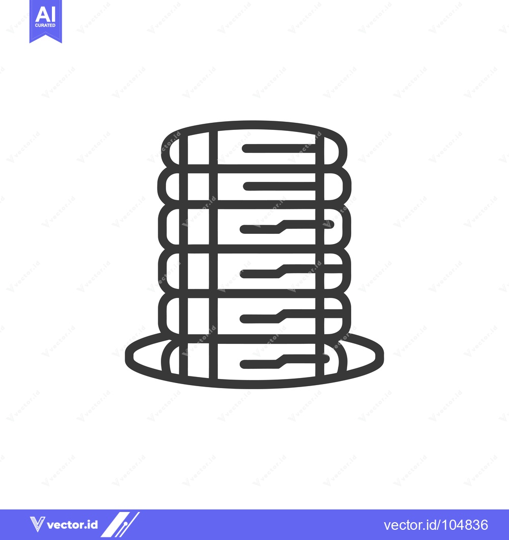 Premium Vector dari Stacked Rings with Circuit Board Pattern