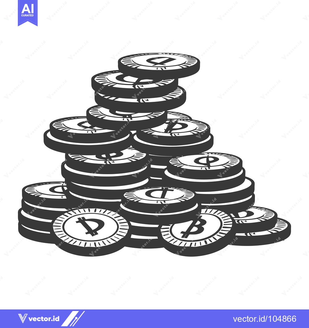Premium Vector of Stack of Coins with Various Currency Symbols