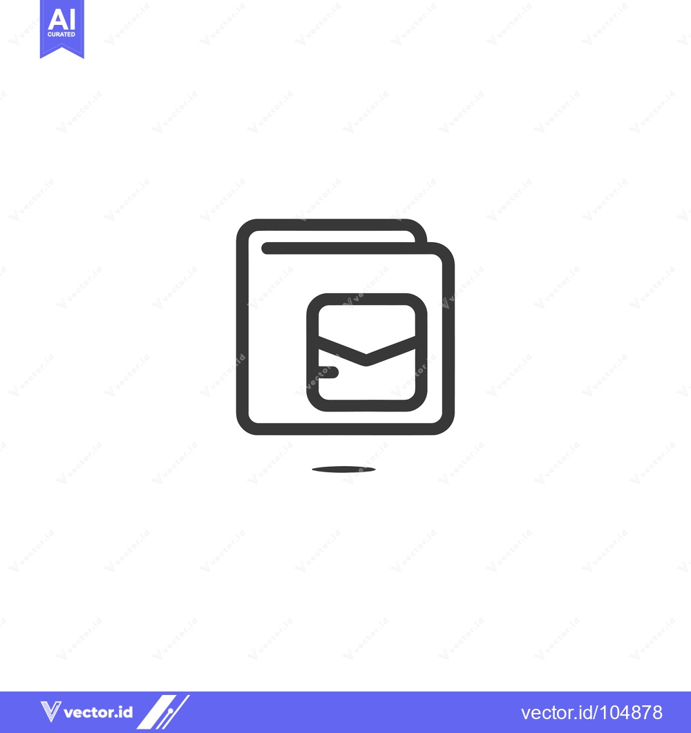 Premium Vector of Stack of Envelopes with Envelope Icon Inside