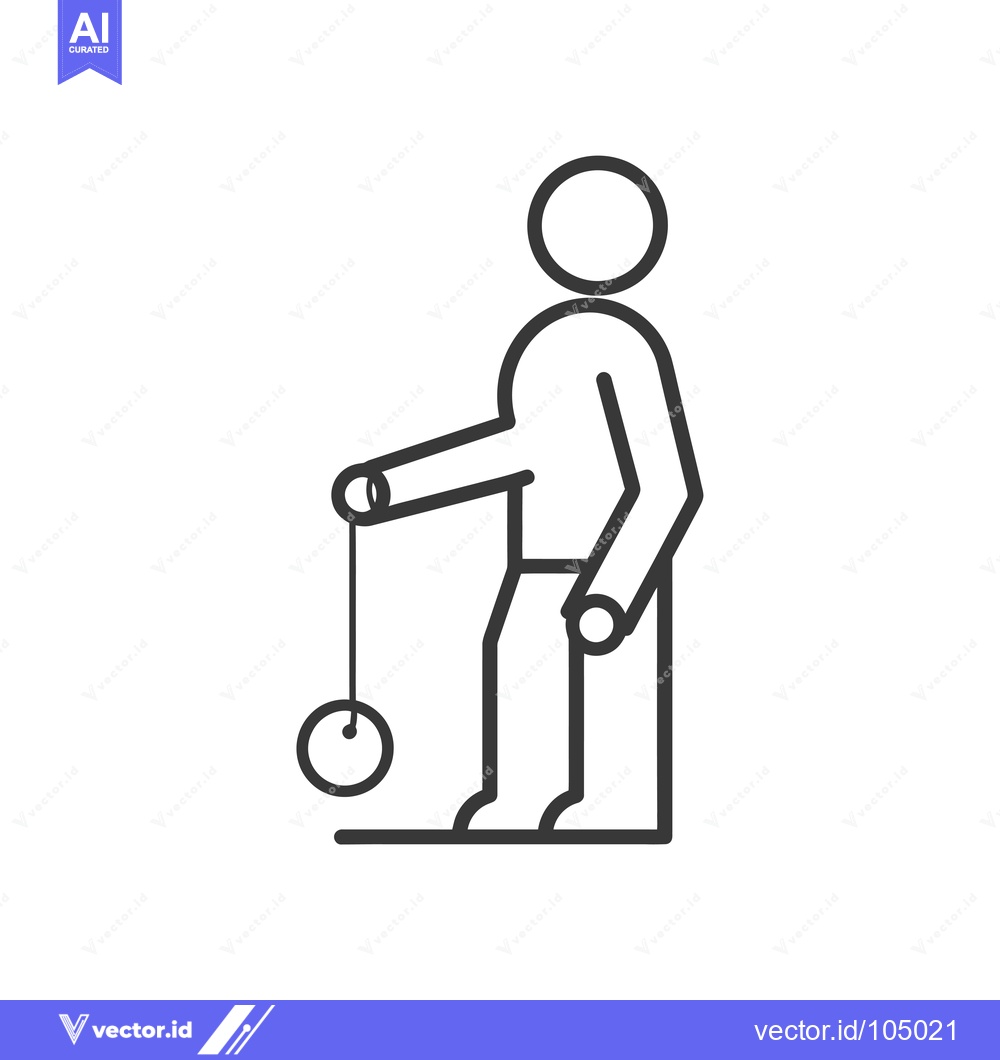 Premium Vector dari Stick Figure Playing With Yo-yo