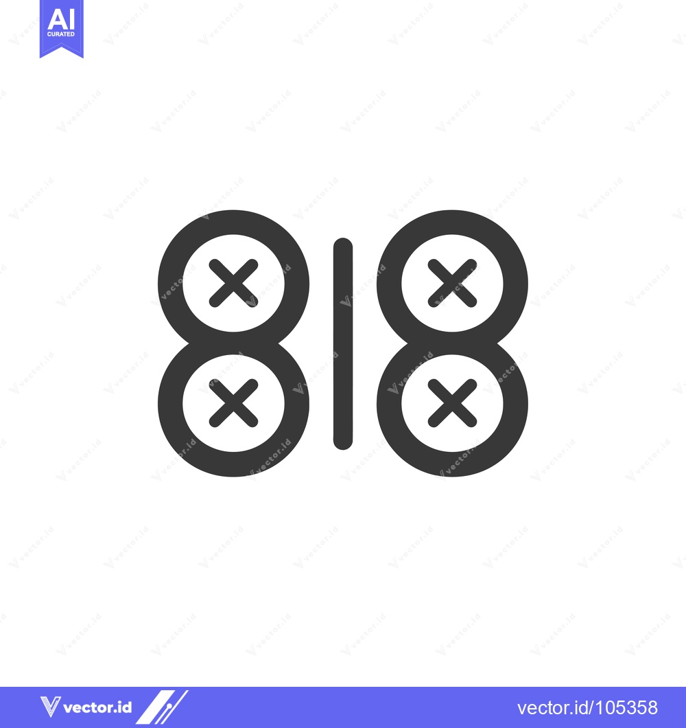 Premium Vector of Stylized Butterfly with Crosses Inside Circles