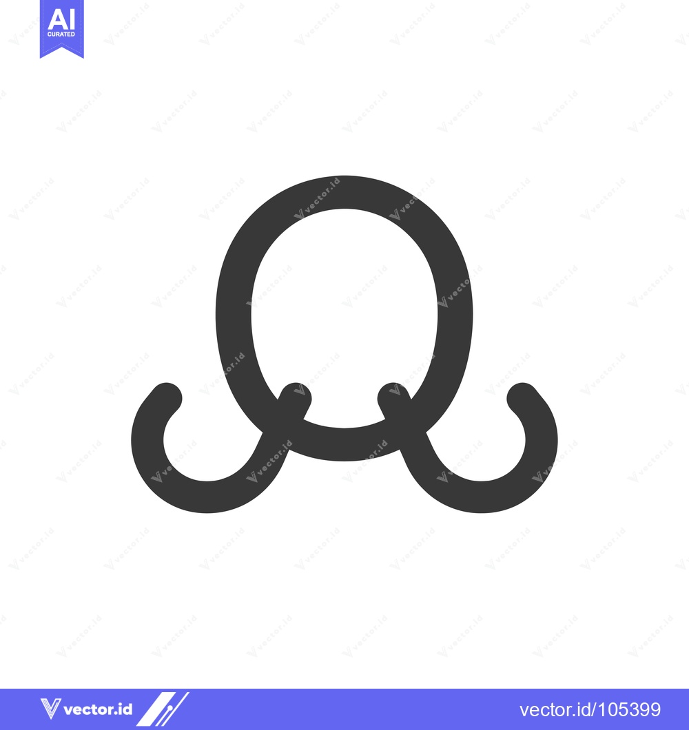 Premium Vector dari Stylized Graphic Depicting a Circle with Three Curved Lines Extending