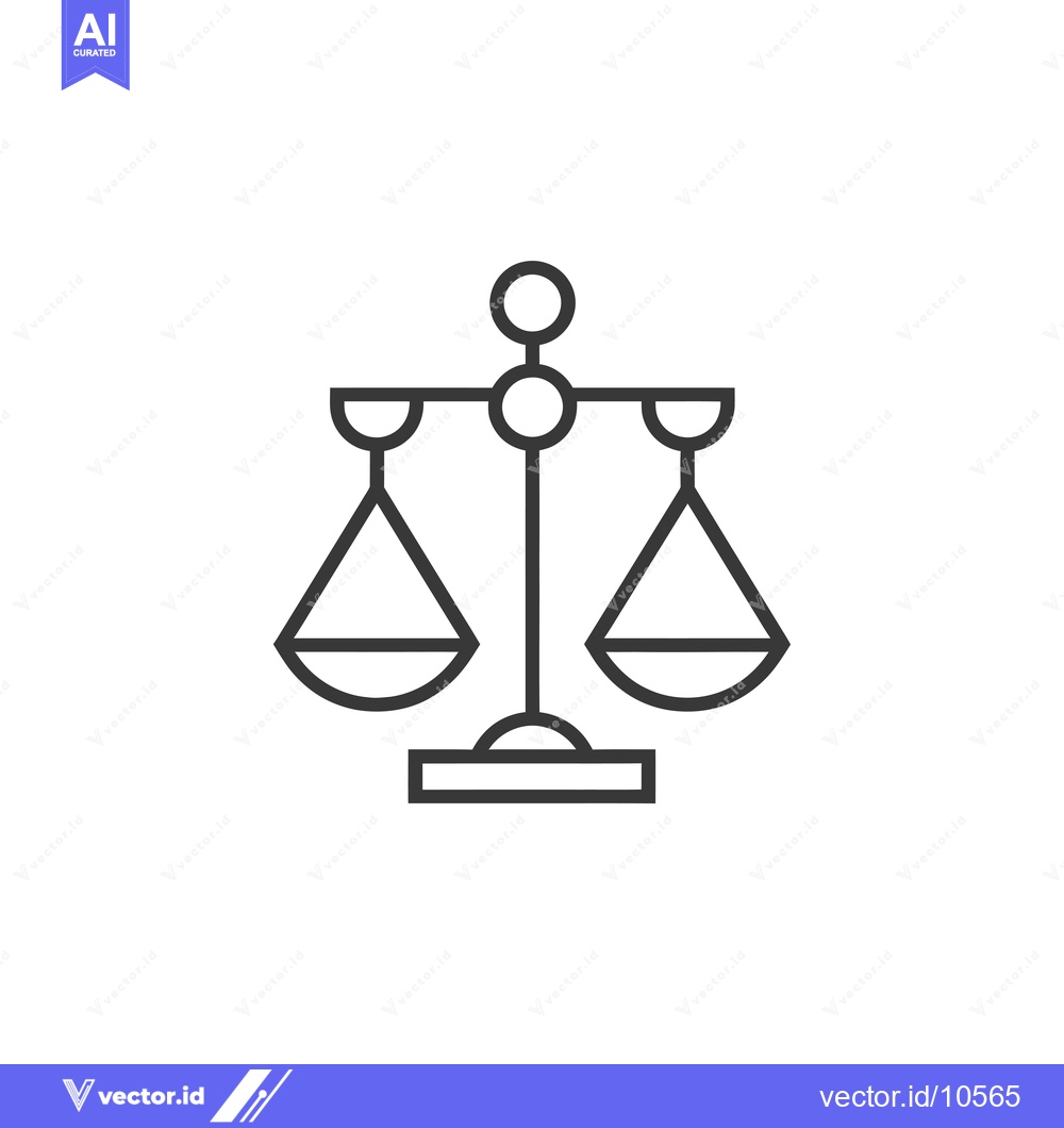 Premium Vector of A Black and White Line Drawing of a Scale