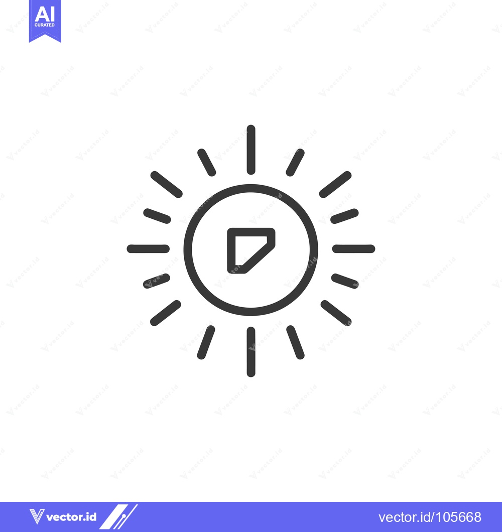 Premium Vector dari Sun with a Compass Inside