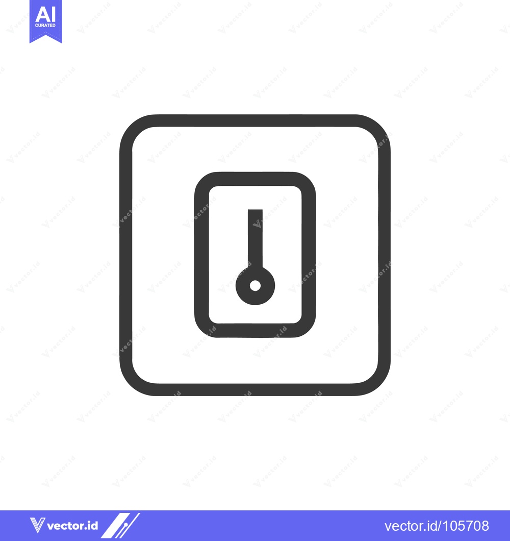 Premium Vector dari Minimalist Light Switch Icon: Modern, Clean Design on White Background