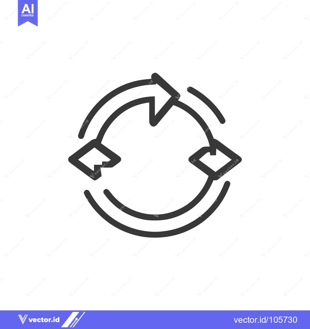 Premium Vector dari Circular Arrow Cycle: Continuous Process, Flow, and Renewal Icon