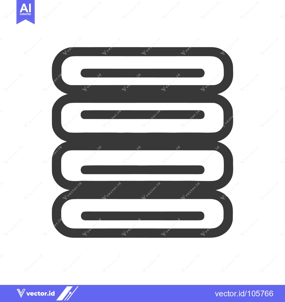 Premium Vector dari Stacked Towels Icon: Clean, Folded, and Ready for Use
