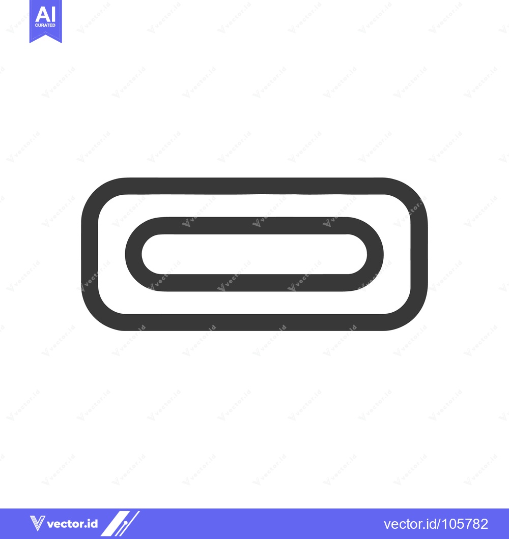 Premium Vector dari Minimalist Rectangular Outline: Simple Graphic Design Element on White