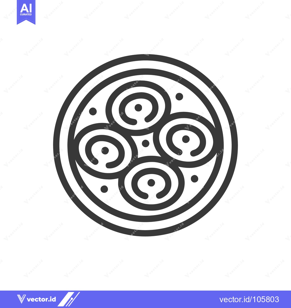 Premium Vector of Minimalist Icon of Petri Dish with Four Bacterial Colonies and Dots