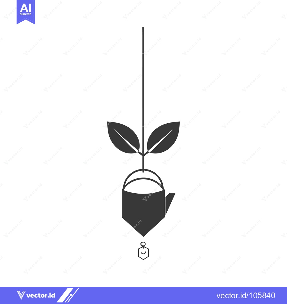 Premium Vector dari Teapot with Leaves and Hanging Tea Bag